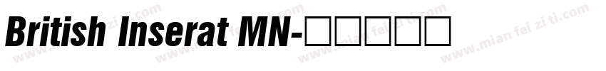 British Inserat MN字体转换